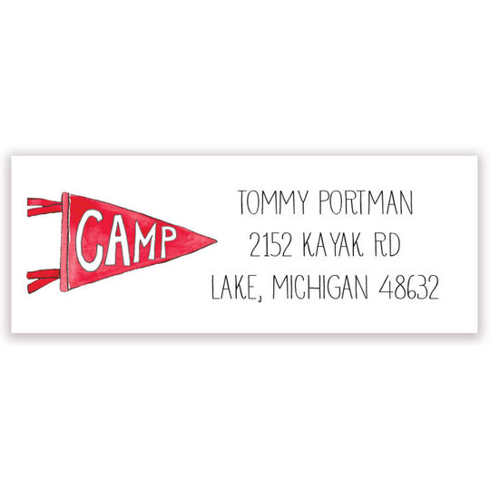 Camp Penant Return Address Labels